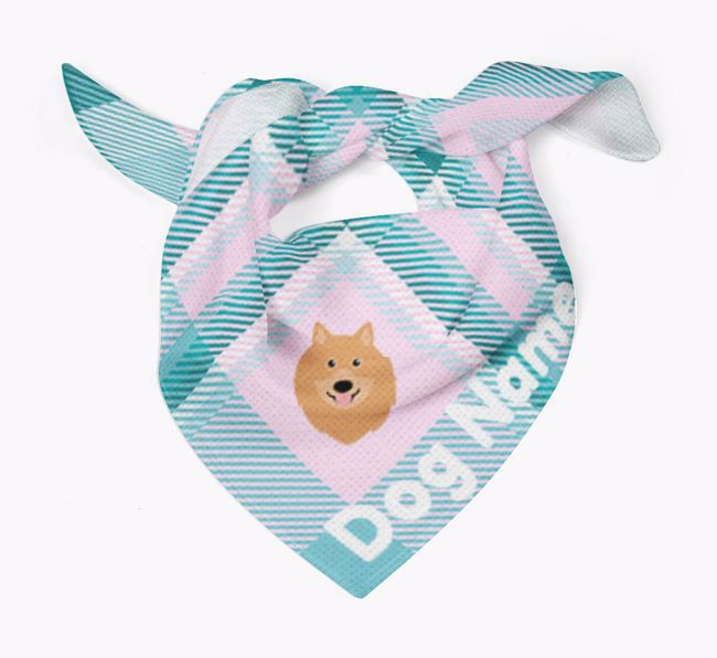 Personalised Tartan Dog Bandana for {dogsName}